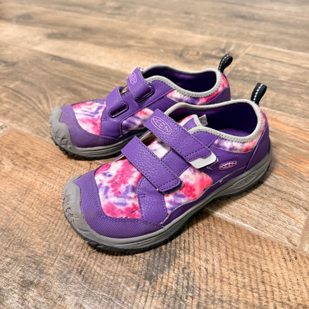 Keen Big Kid Speed Hound Tie Dye Shoes, Purple Pink,3